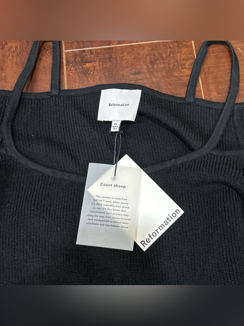 Reformation Ribbed Cold-Shoulder Sweater Top - Picture 2 of 2